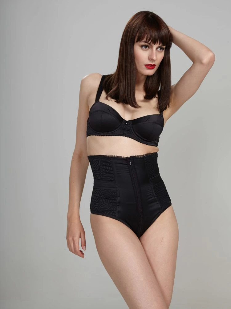 Satin Taillen-Slip GILIAN DOLLY Schwarz Von Cadolle – Bild 2