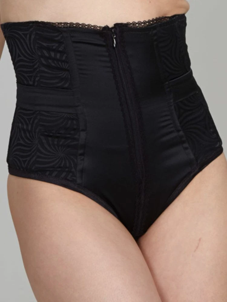 Satin Taillen-Slip GILIAN DOLLY Schwarz Von Cadolle – Bild 3