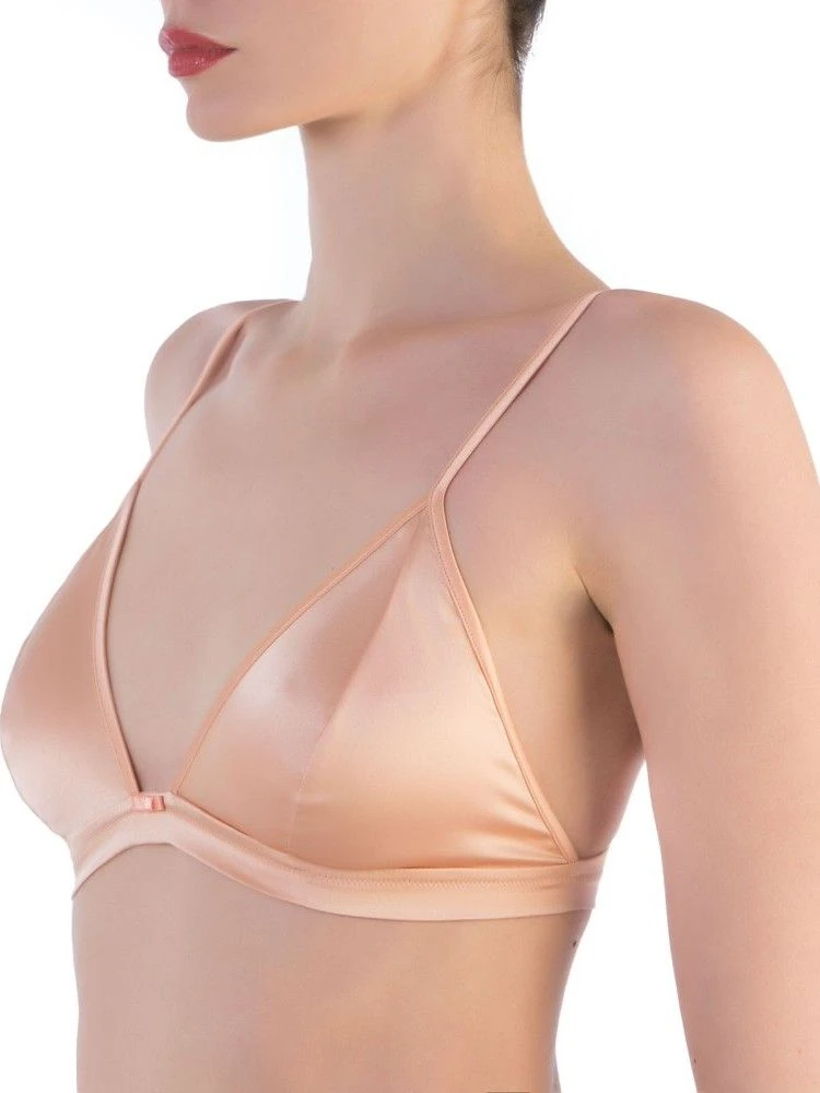 Seta Superior Stretchseide Triangel-BH REGALE Satin Cotton Club – Bild 8