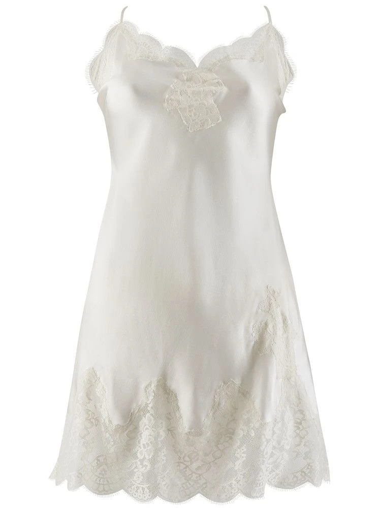 100% Seide Baby-Doll SOIE D´AMOUR Mit Spitze Aubade – Bild 12