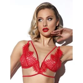 Triangel Longline BLACK SWAN BH Aus Spitze Von Prelude Milano