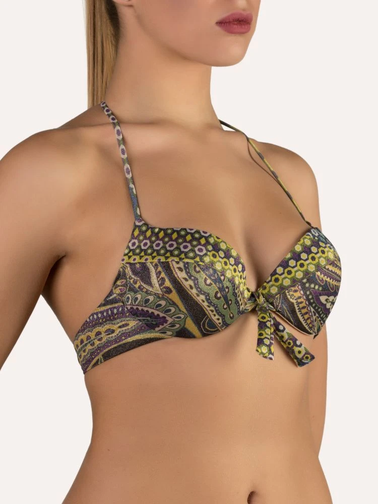 Push-Up Bikini METALLIC Grün-bunt Von Cotton Club Mare – Bild 3