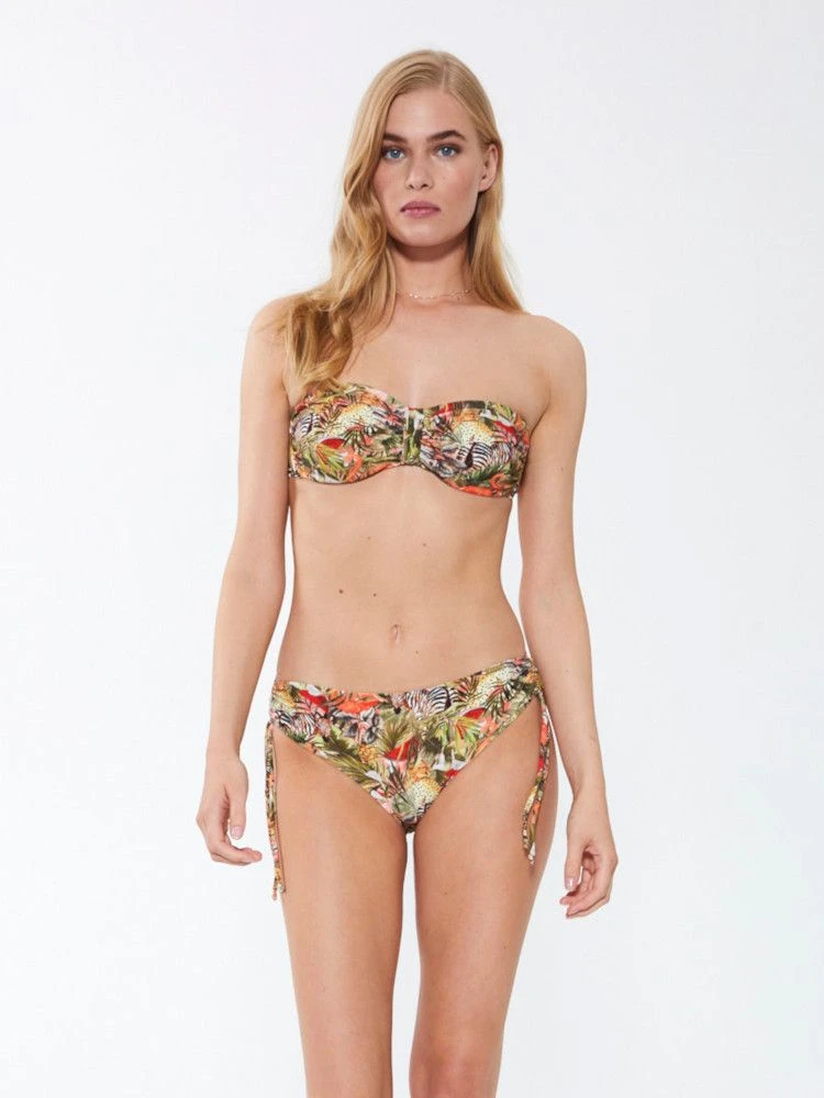 Bandeau Bikini ZEBRA IN PARADISE Apricot-grün Von Fürstenberg – Bild 2