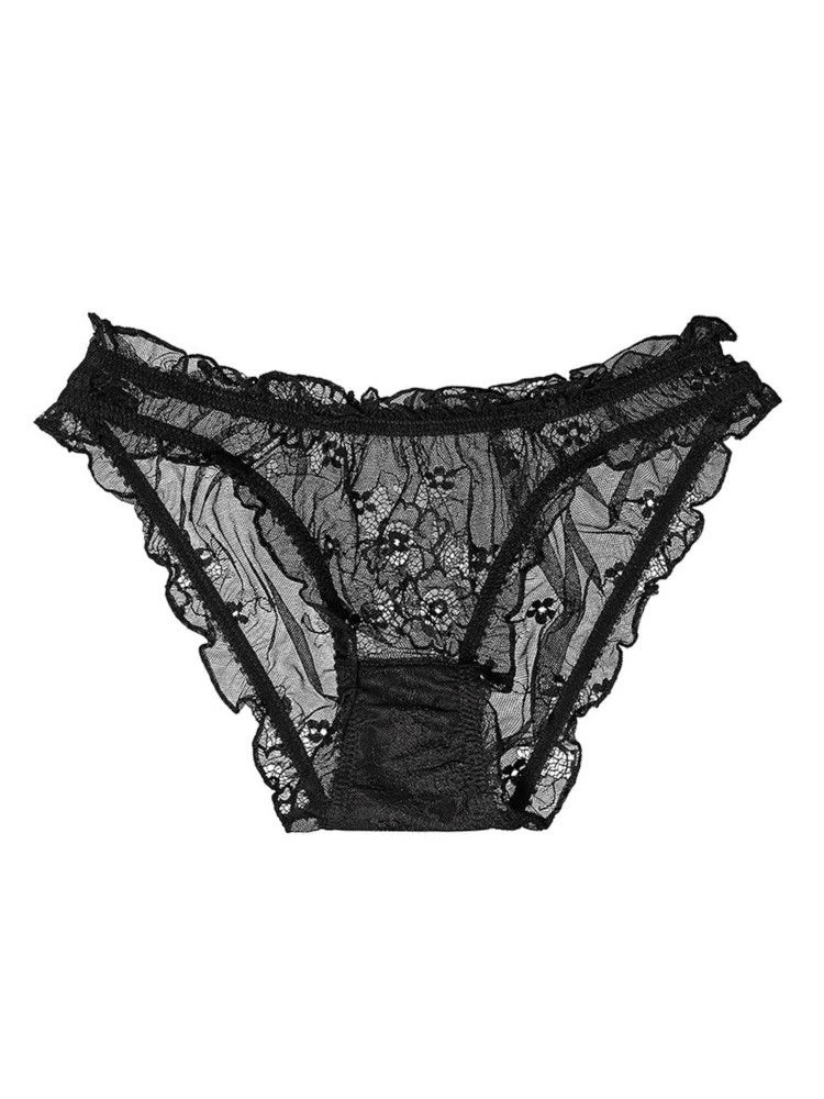 Spitze Slip MIMI COEUR Schwarz Von Cadolle – Bild 2