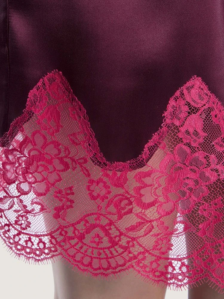 100% Seide Kimono SOIE D´AMOUR Mit Spitze Aubade – Bild 4