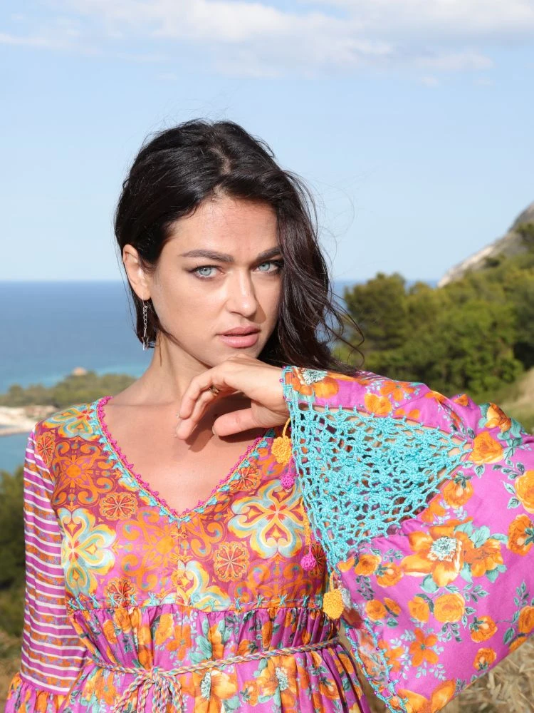 Seidenbatist Strandkleid NARCISO LILLA Von Laetitia Beachwear – Bild 6