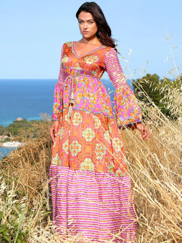 Seidenbatist Strandkleid NARCISO LILLA Von Laetitia Beachwear – Bild 2