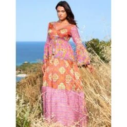 Seidenbatist Strandkleid NARCISO LILLA Von Laetitia Beachwear