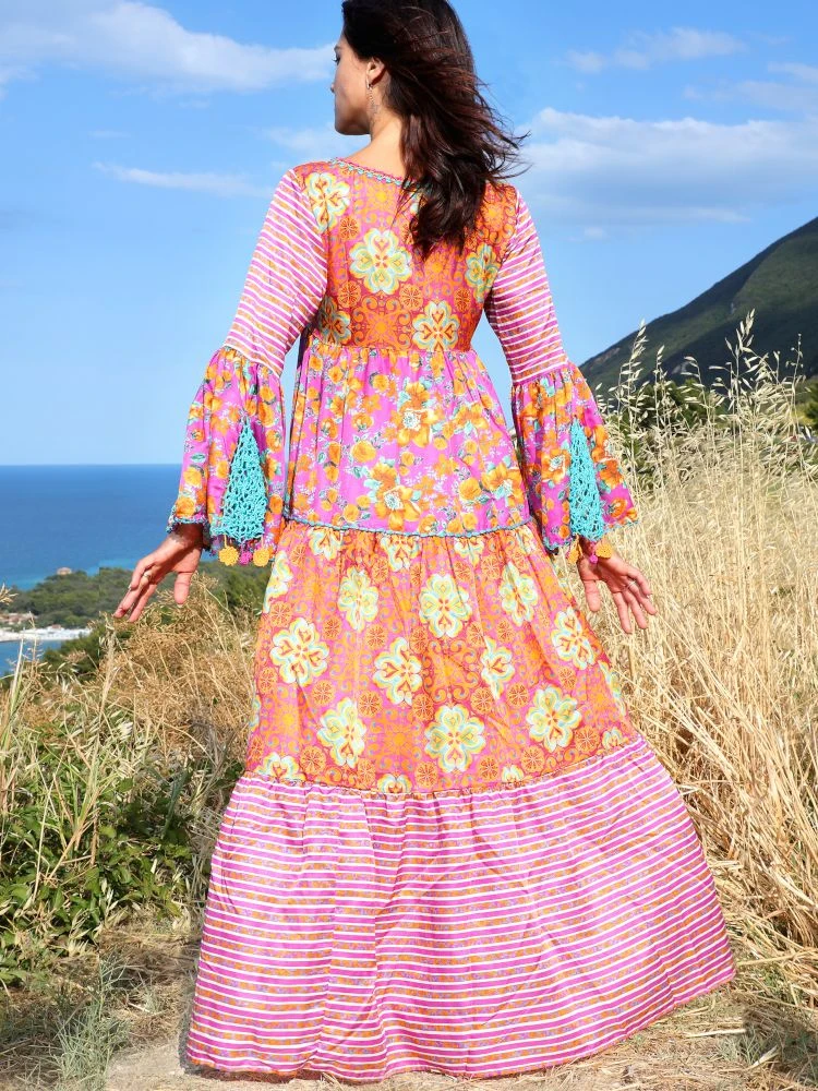 Seidenbatist Strandkleid NARCISO LILLA Von Laetitia Beachwear – Bild 4