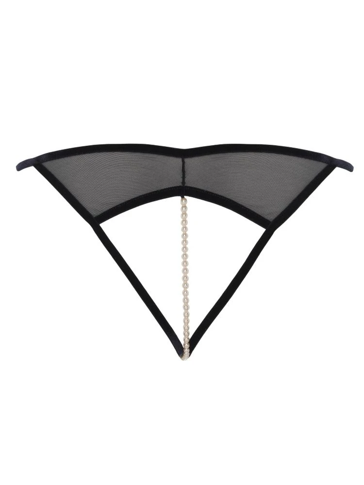 Kyoto G-String Perlenstring Schwarz Von Bracli – Bild 4