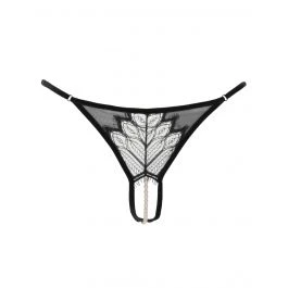Kyoto G-String Perlenstring Schwarz Von Bracli