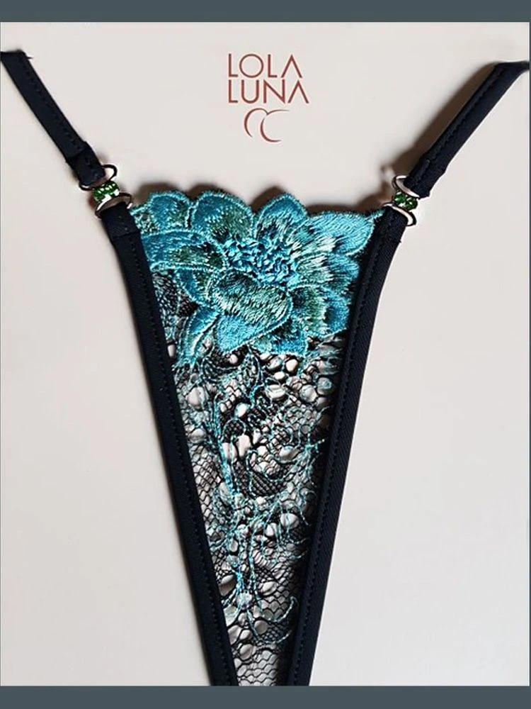 Lola Luna String CELESTE MICRO Türkis-schwarz – Bild 2