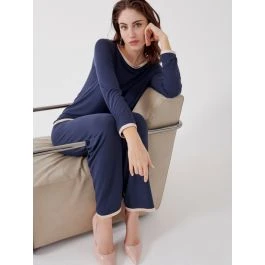 Pyjama GIADA Dunkelblau Aus Modal Von Imec
