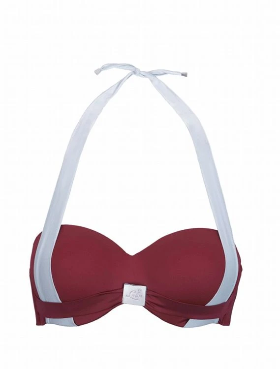 Neckholder Bikini SAILOR Rot Von Luna – Bild 3
