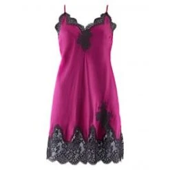 100% Seide Baby-Doll SOIE D´AMOUR Mit Spitze Aubade