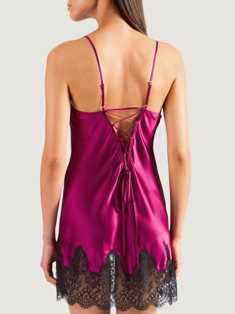 100% Seide Baby-Doll SOIE D´AMOUR Mit Spitze Aubade – Bild 18