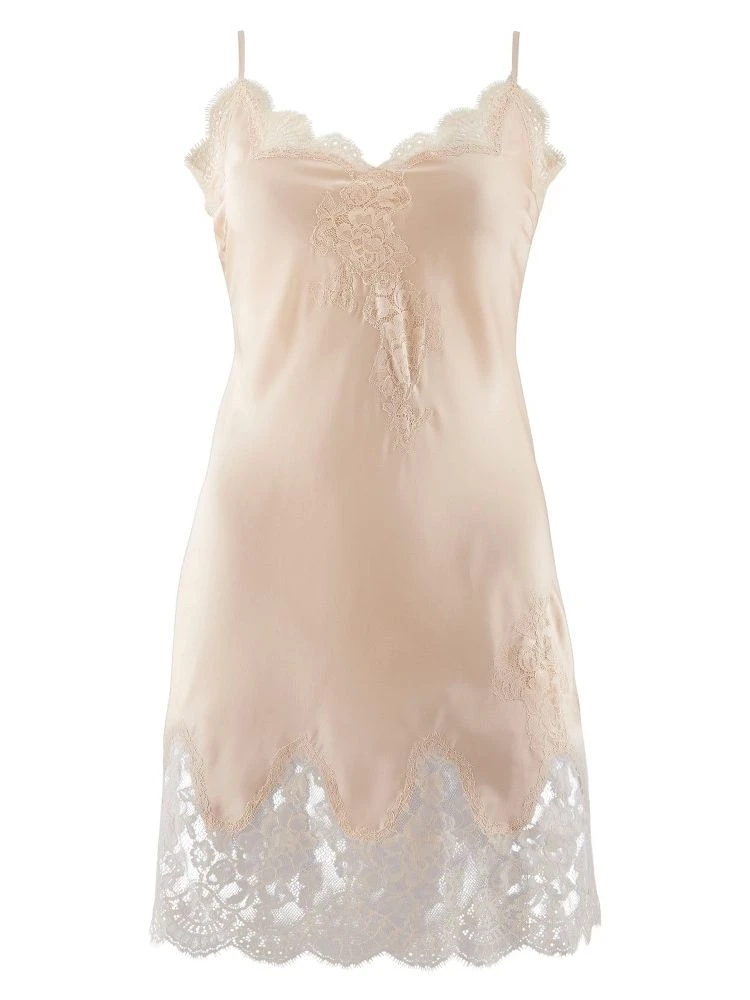 100% Seide Baby-Doll SOIE D´AMOUR Mit Spitze Aubade – Bild 6