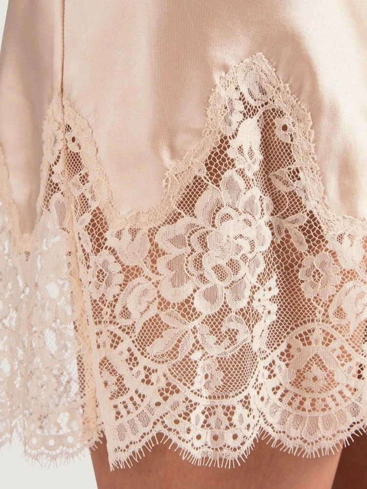 100% Seide Baby-Doll SOIE D´AMOUR Mit Spitze Aubade – Bild 15