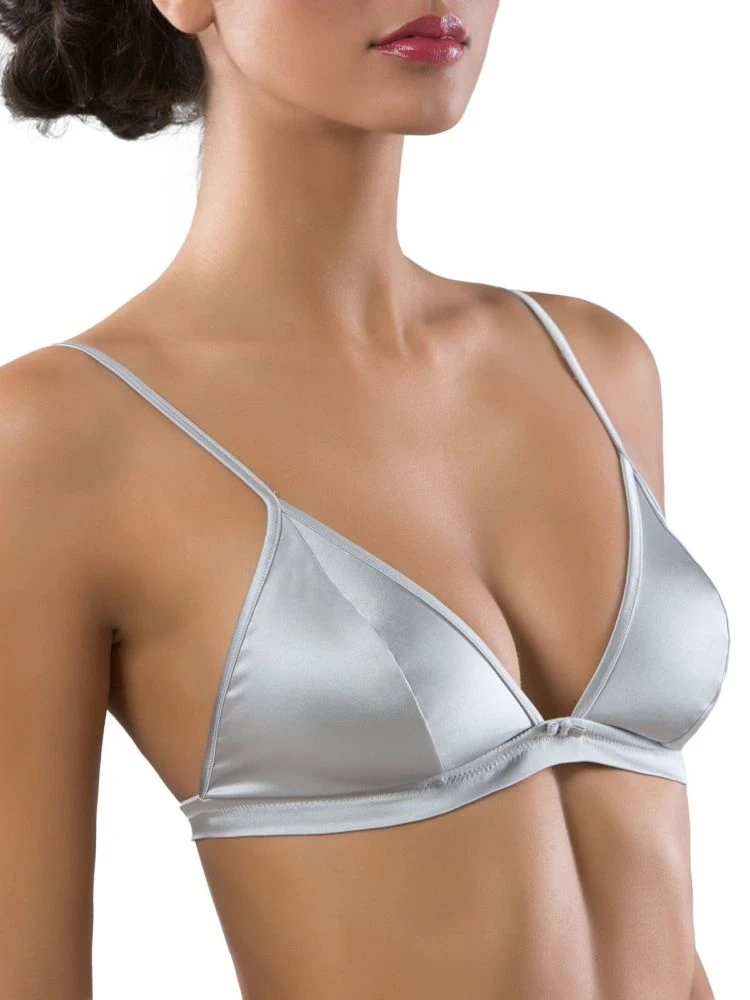 Seta Superior Stretchseide Triangel-BH REGALE Satin Cotton Club – Bild 11