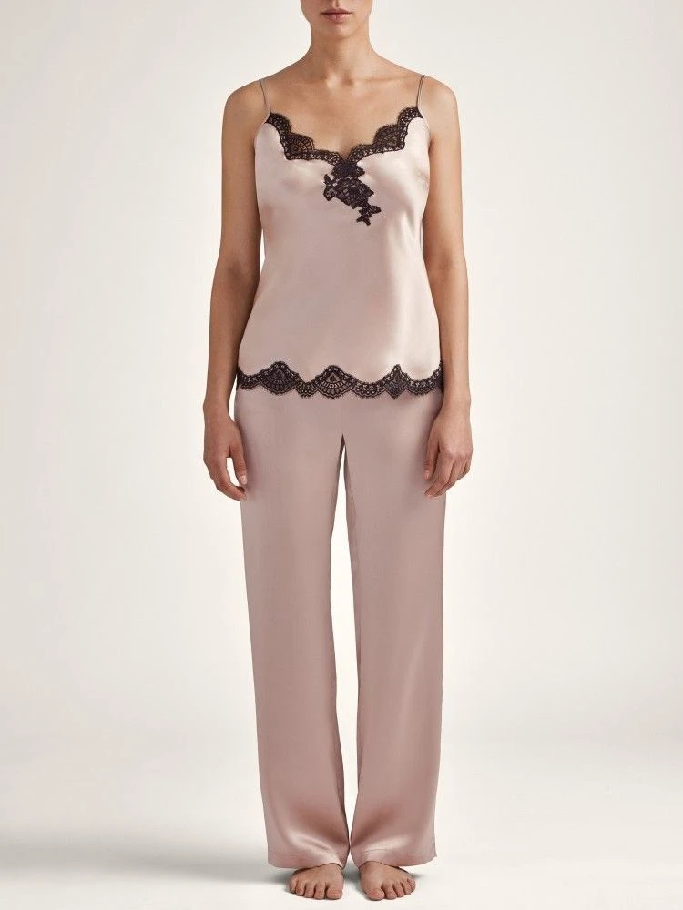 100% Seide Hose TOI MON AMOUR Altrosa Von Aubade – Bild 5