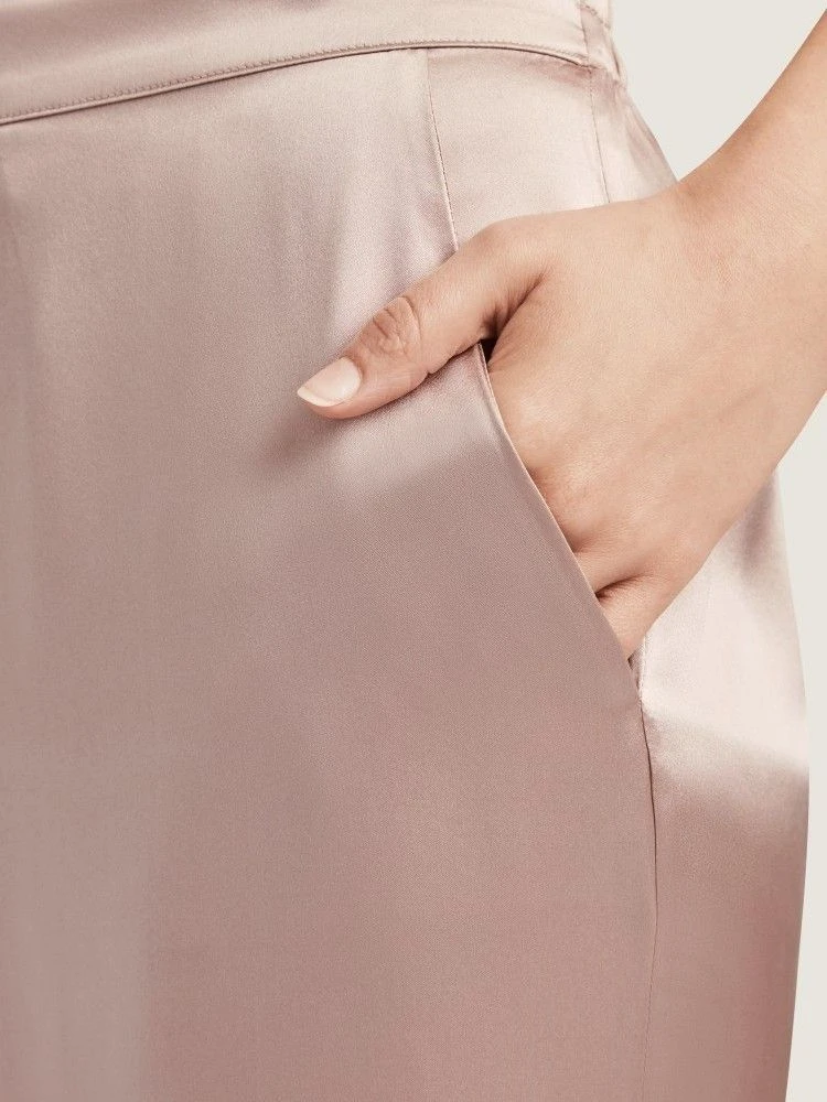 100% Seide Hose TOI MON AMOUR Altrosa Von Aubade – Bild 4