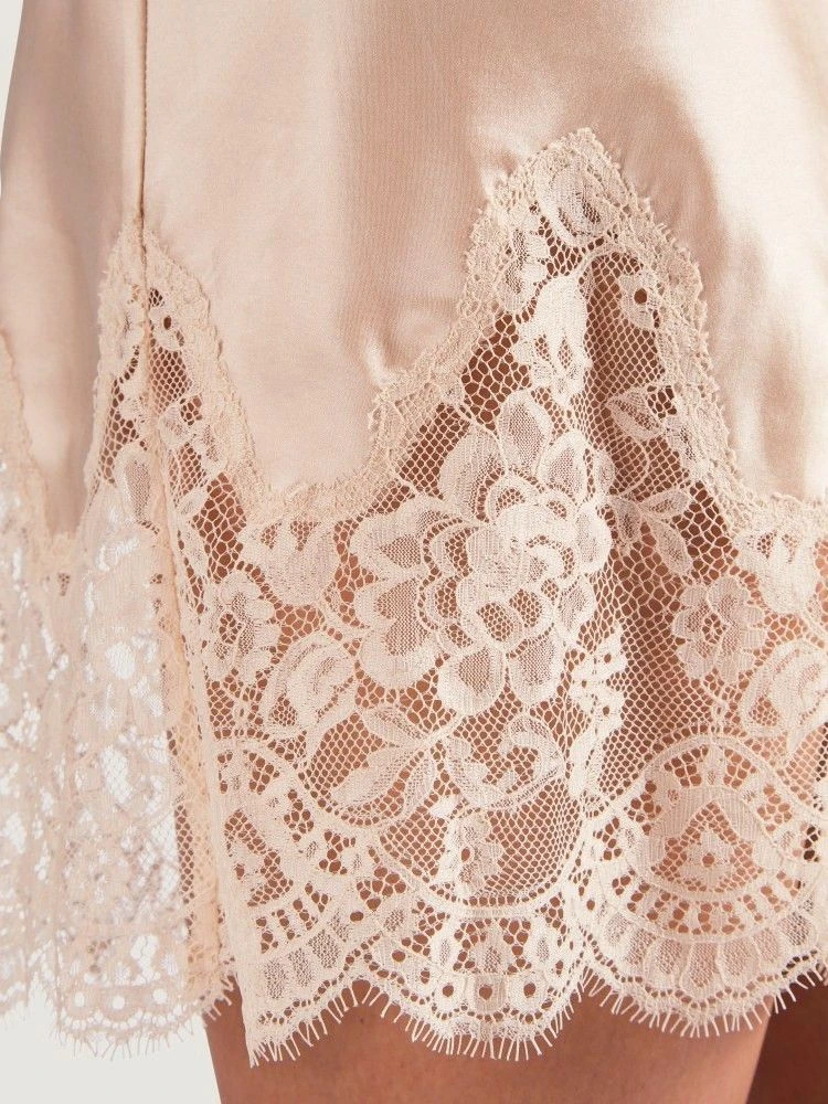 100% Seide Kimono SOIE D´AMOUR Mit Spitze Aubade – Bild 12