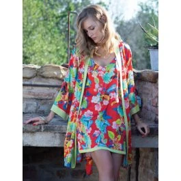 Seide Morgenmantel Kurz PAPILLON No. 4 Von Chiara Fiorini