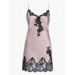 100% Seide Negligé TOI MON AMOUR Altrosa-schwarz Von Aubade