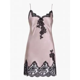 100% Seide Negligé TOI MON AMOUR Altrosa-schwarz Von Aubade