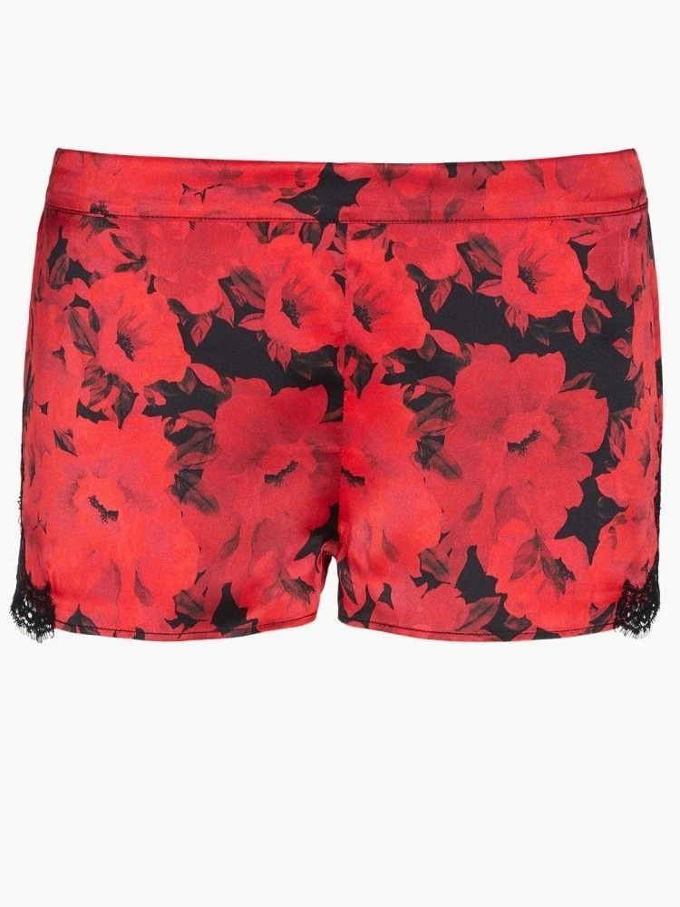100% Seide Shorts TOI MON AMOUR Rot-schwarz Von Aubade – Bild 3