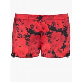 100% Seide Shorts TOI MON AMOUR Rot-schwarz Von Aubade