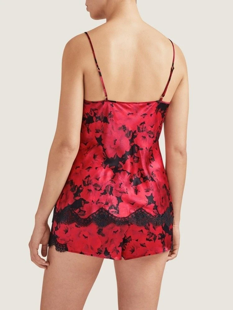 100% Seide Shorts TOI MON AMOUR Rot-schwarz Von Aubade – Bild 5