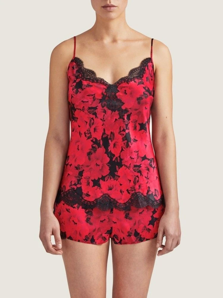 100% Seide Shorts TOI MON AMOUR Rot-schwarz Von Aubade – Bild 6