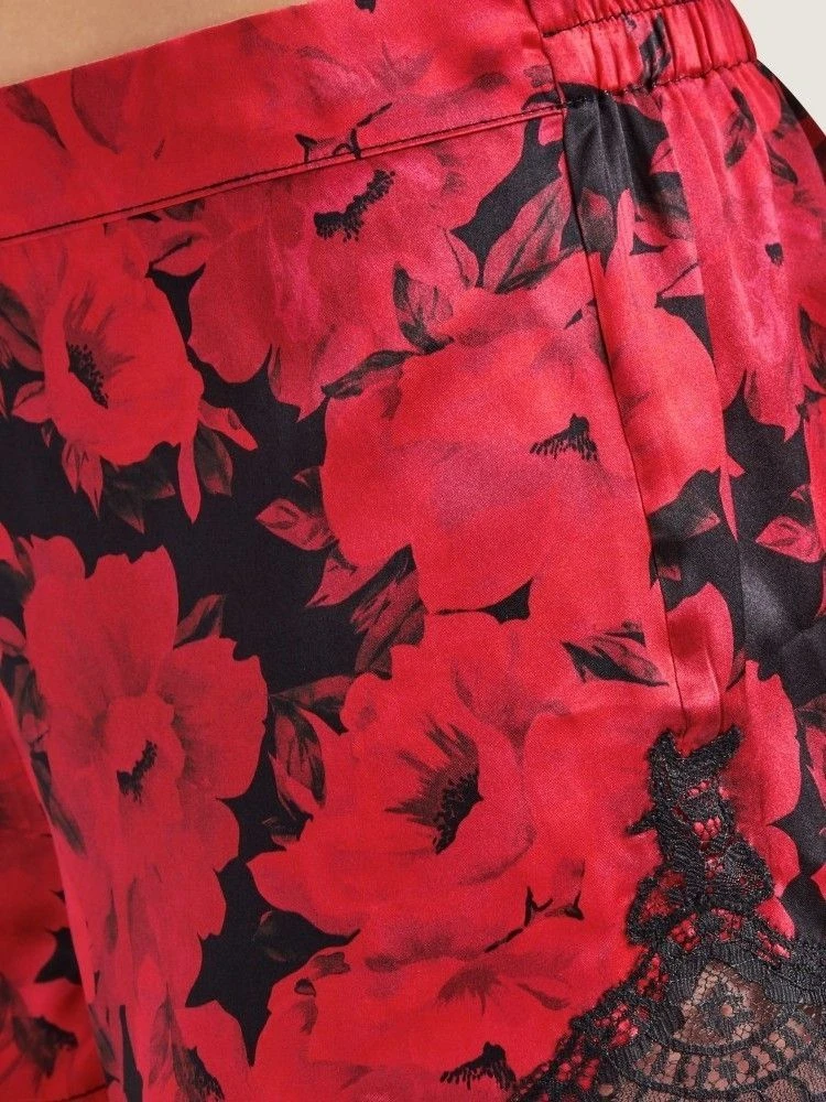 100% Seide Shorts TOI MON AMOUR Rot-schwarz Von Aubade – Bild 4