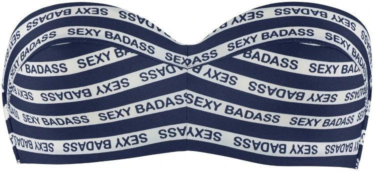 Bandeau Bikini SEXY BADASS Blau-weiss 2 Tlg. Von Marlies Dekkers – Bild 4