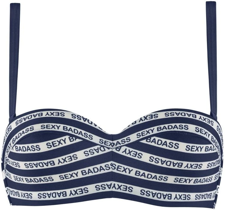 Bandeau Bikini SEXY BADASS Blau-weiss 2 Tlg. Von Marlies Dekkers – Bild 2