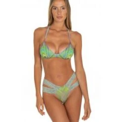 BĂŒgel-Bikini PIUMA GrĂŒn-flieder Von Pin-Up Stars