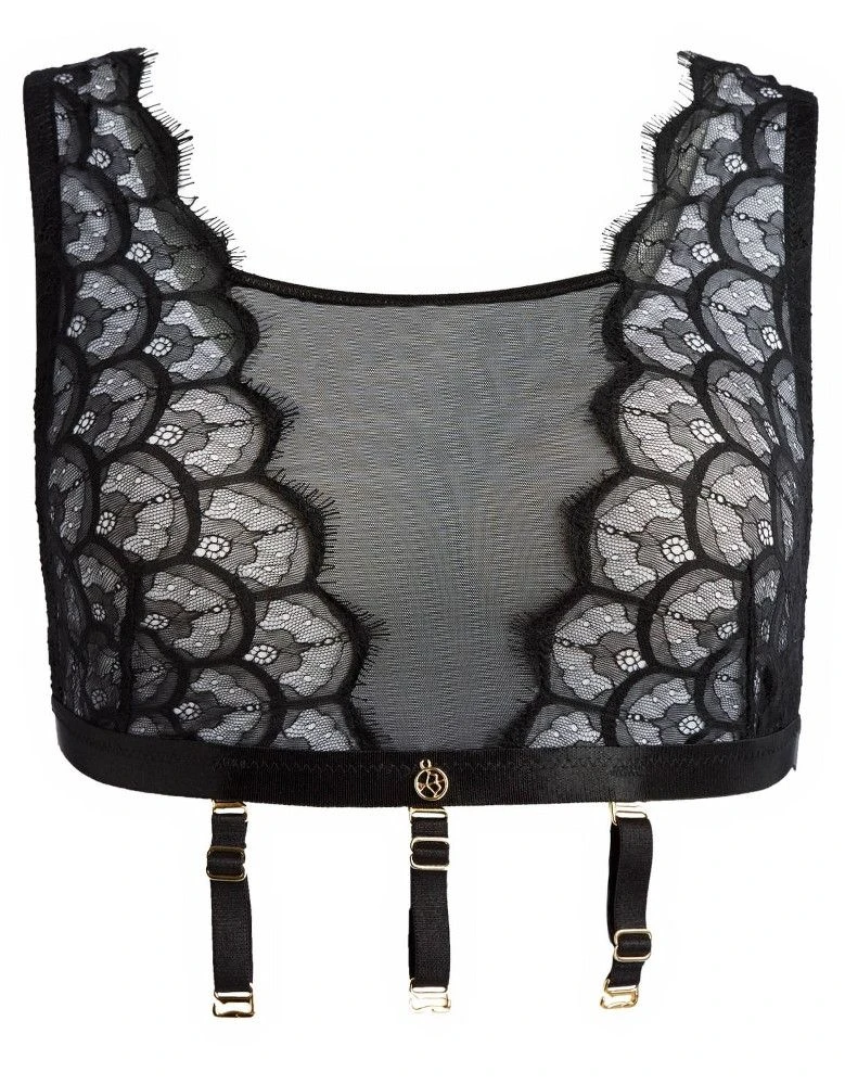 Spitzen Top Mit Bändern DIANA Schwarz Von Diamor – Bild 3