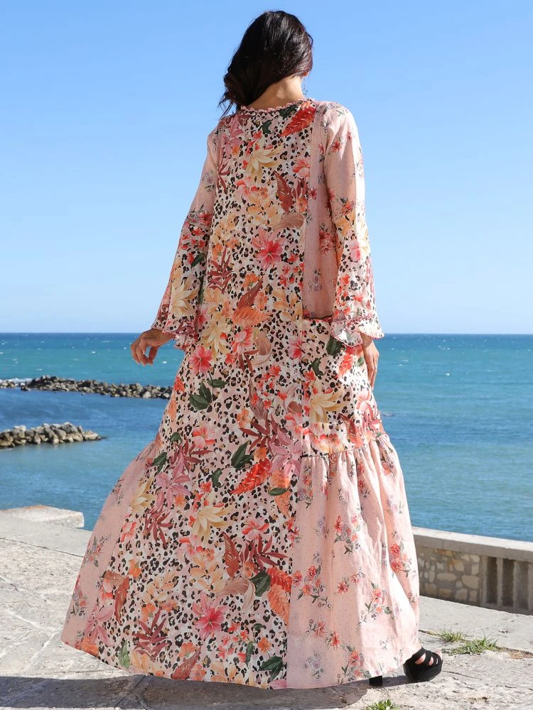 Seidenbatist Strandkleid FANTASIA ROSA Von Laetitia Beachwear â Bild 4